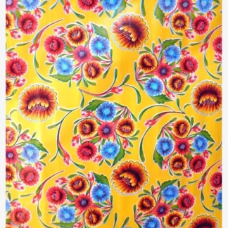 Mexican oilcloth Dulce flor yellow - Tienda Esquipulas