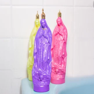 60cl Virgin Bottle (set of 3 solar) (Vierge guadalupe) - Tienda Esquipulas